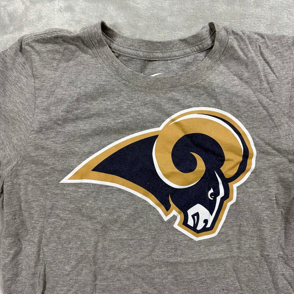 Nike Los Angeles Rams Shirt Womens L Gray NFL Football Logo Athletic Tee